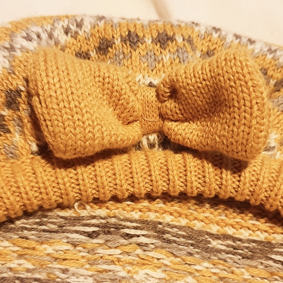 NWT Cynthia Rowley NY 3-6 month baby girl knitted crochet beret hat with bow - Picture 5 of 12
